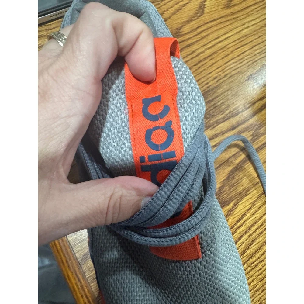 Adidas Lite Racer Adapt 3.0 Grey Orange Camo Slip On Sneakers Mens 6 /Womens 7.5